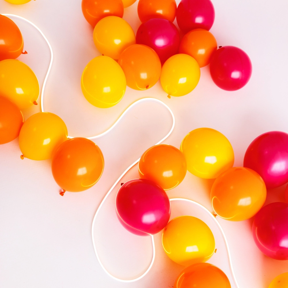 Wąż ledowy biały ciepły do dekoracji balonowych, taśma neon flex 5m