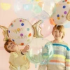 Balon Kula, 40cm, transparentny zielony, dekoracja balonowa