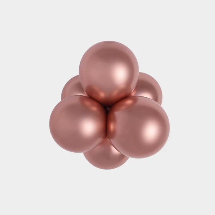 balony lateksowe chromowane różowe złoto.webp
