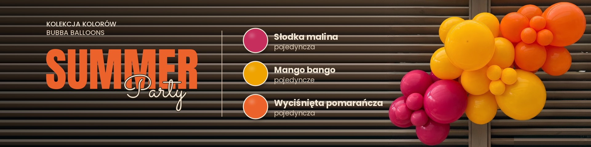 Kolekcja Summer Party – balony i dekoracje na letnie przyjęcie